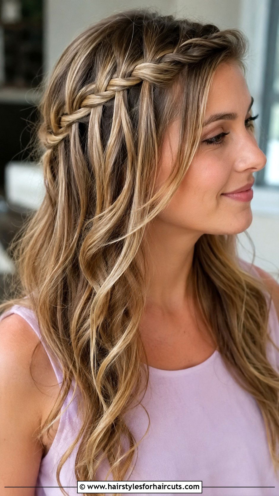 Waterfall Braid - 25 diy hairstyles - 25 diy hairstyles