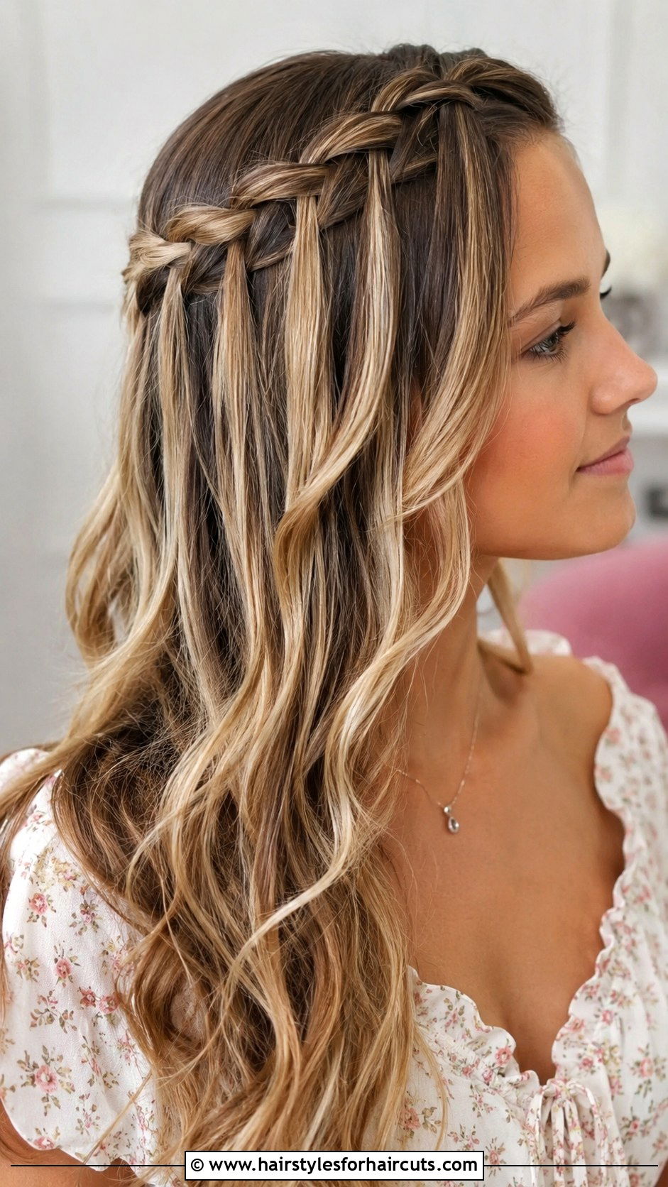 Waterfall Braid - 25 easy hairstyles for shoulder length straight hair - 25 easy hairstyles for shoulder length straight hair