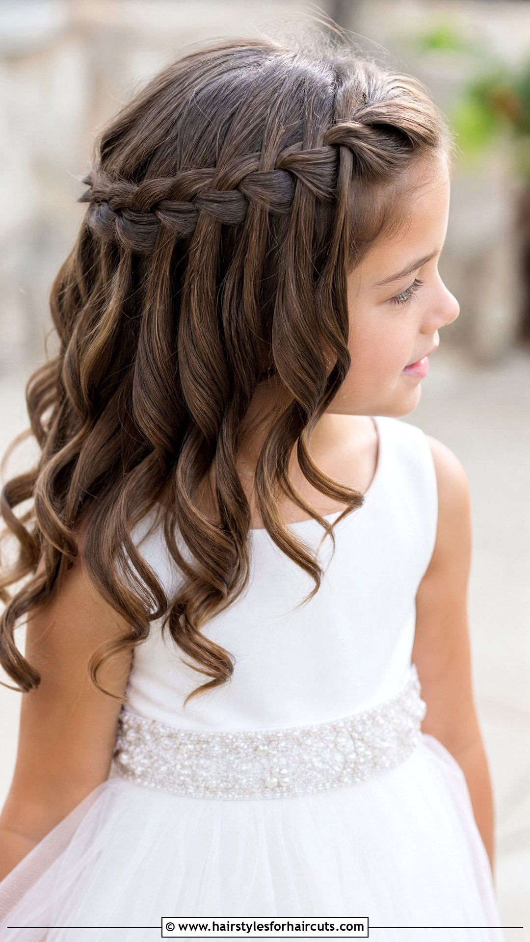 Waterfall Braid - 25 first communion hairstyles - 25 first communion hairstyles