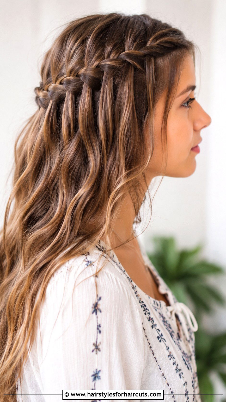 Waterfall Braid - 25 girl simple hairstyles - 25 girl simple hairstyles