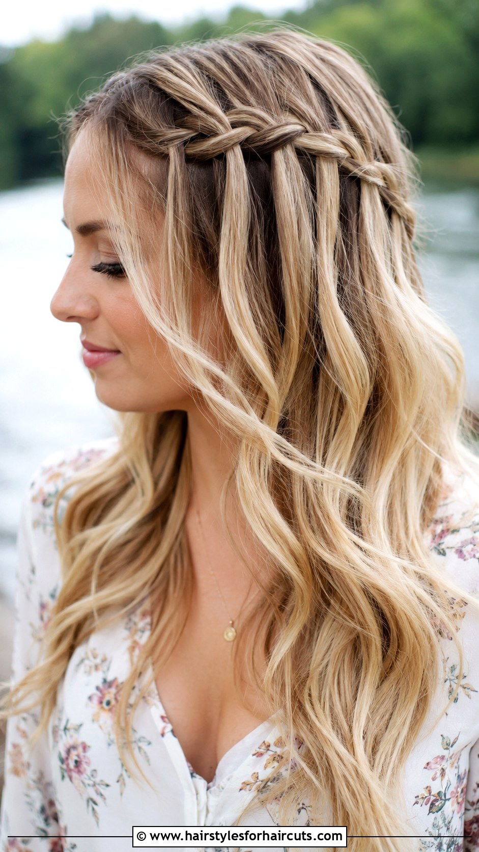 Waterfall Braid - 25 simple cute hairstyles - 25 simple cute hairstyles