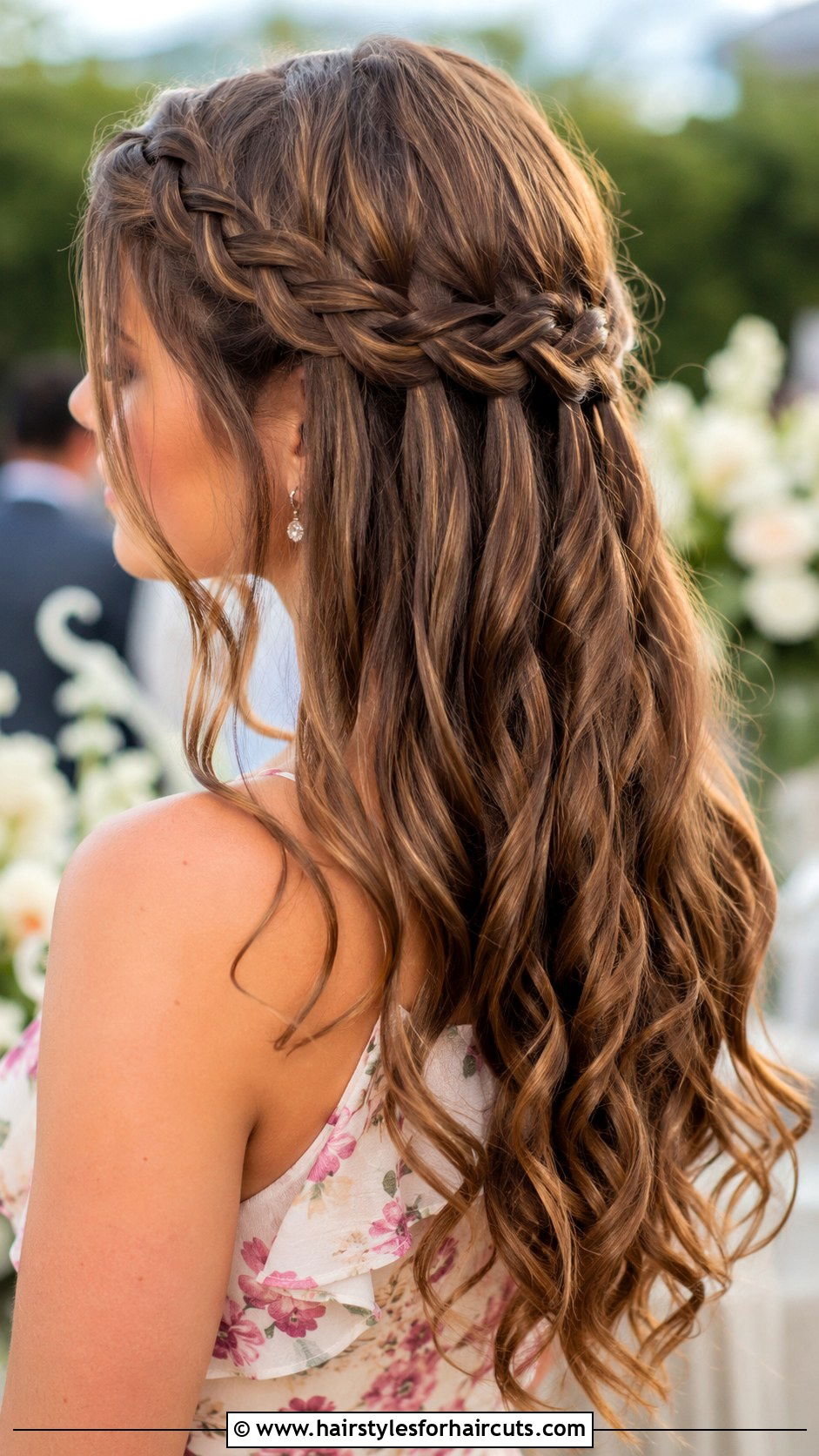 Waterfall Braid Bridesmaid - 25 bridesmaid hairstyles for medium hair - 25 bridesmaid hairstyles for medium hair