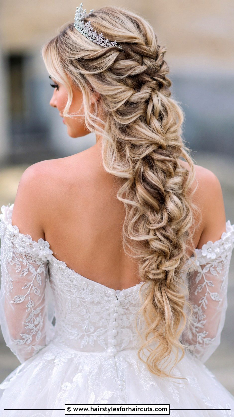 Waterfall Braid For Brides - 25 brides hairstyles for long hair - 25 brides hairstyles for long hair