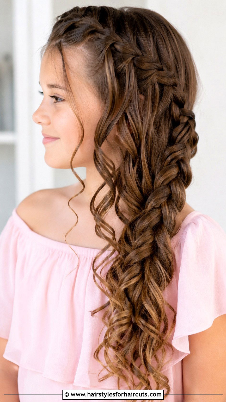Waterfall Braid Hairstyle - 25 beautiful hairstyles for girls - 25 beautiful hairstyles for girls