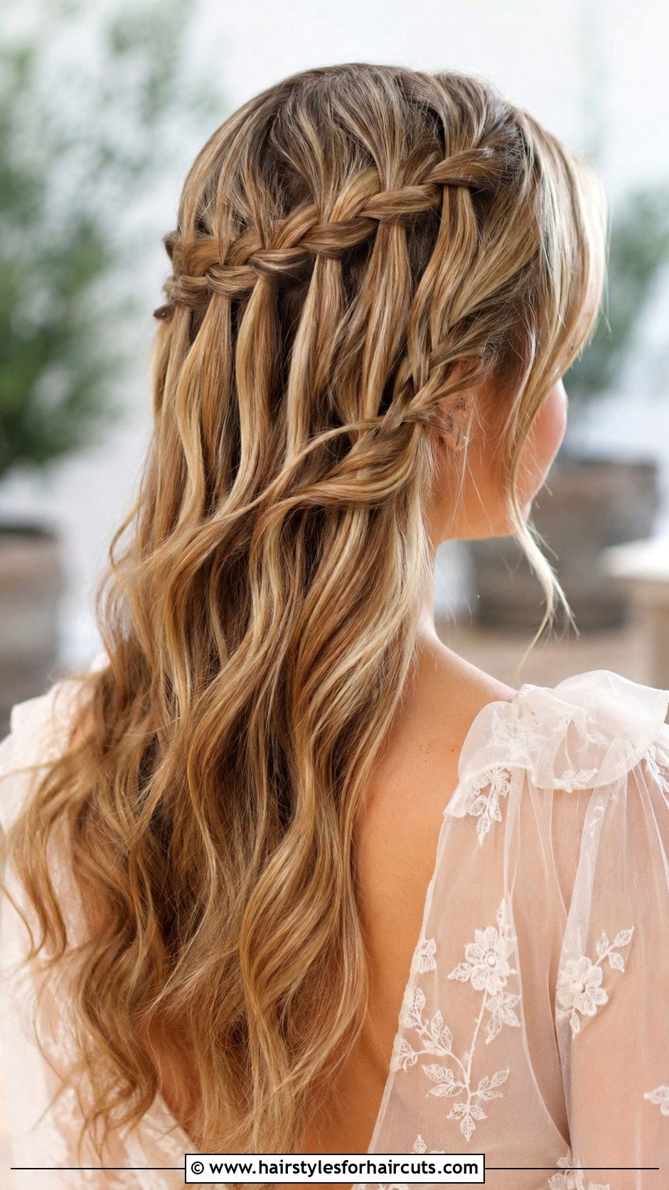 Waterfall Braid Hairstyle - 25 cute wedding hairstyles - 25 cute wedding hairstyles