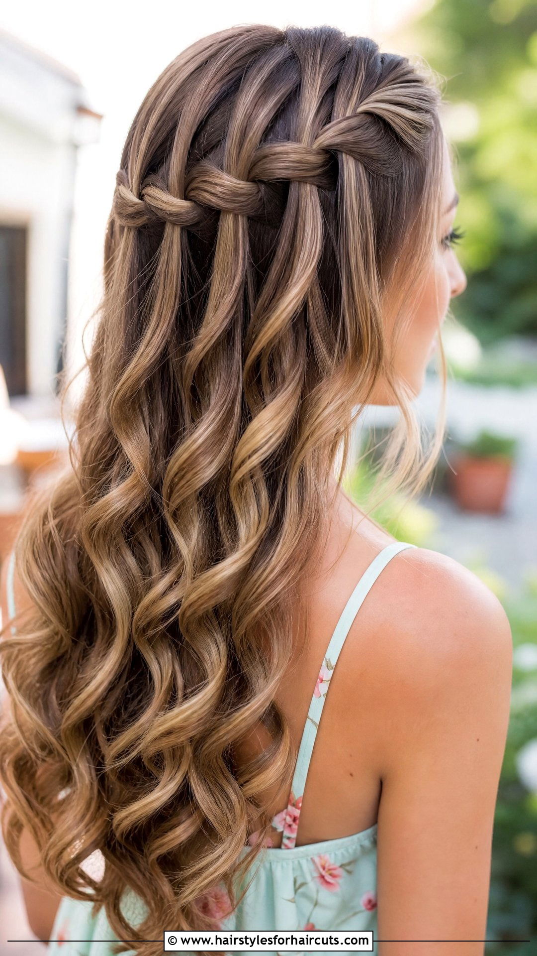 Waterfall Braid Hairstyle - 25 cute valentines hairstyles - 25 cute valentines hairstyles