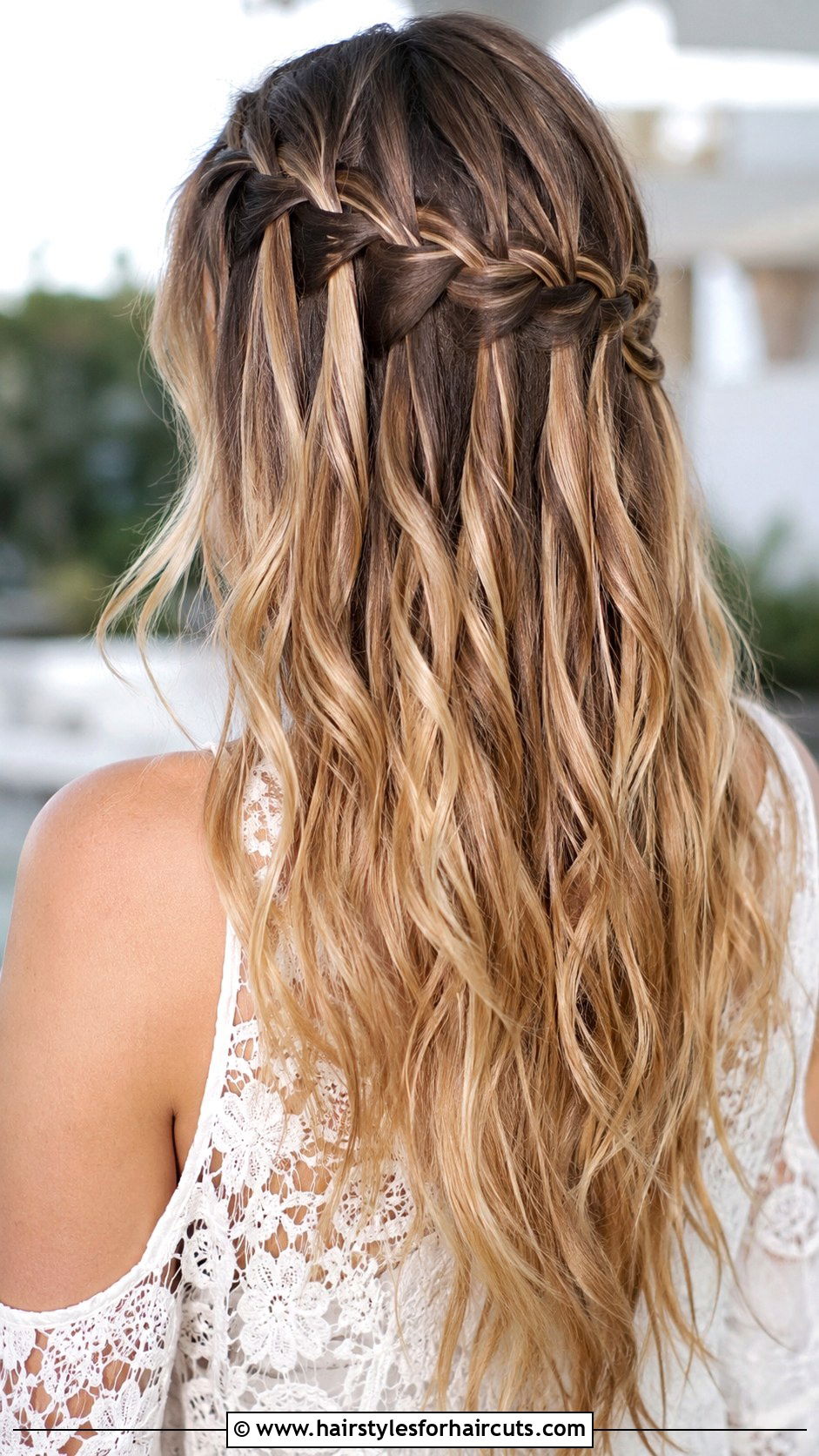 Waterfall Braid Long Hair - 25 glamour hairstyles for long hair - 25 glamour hairstyles for long hair
