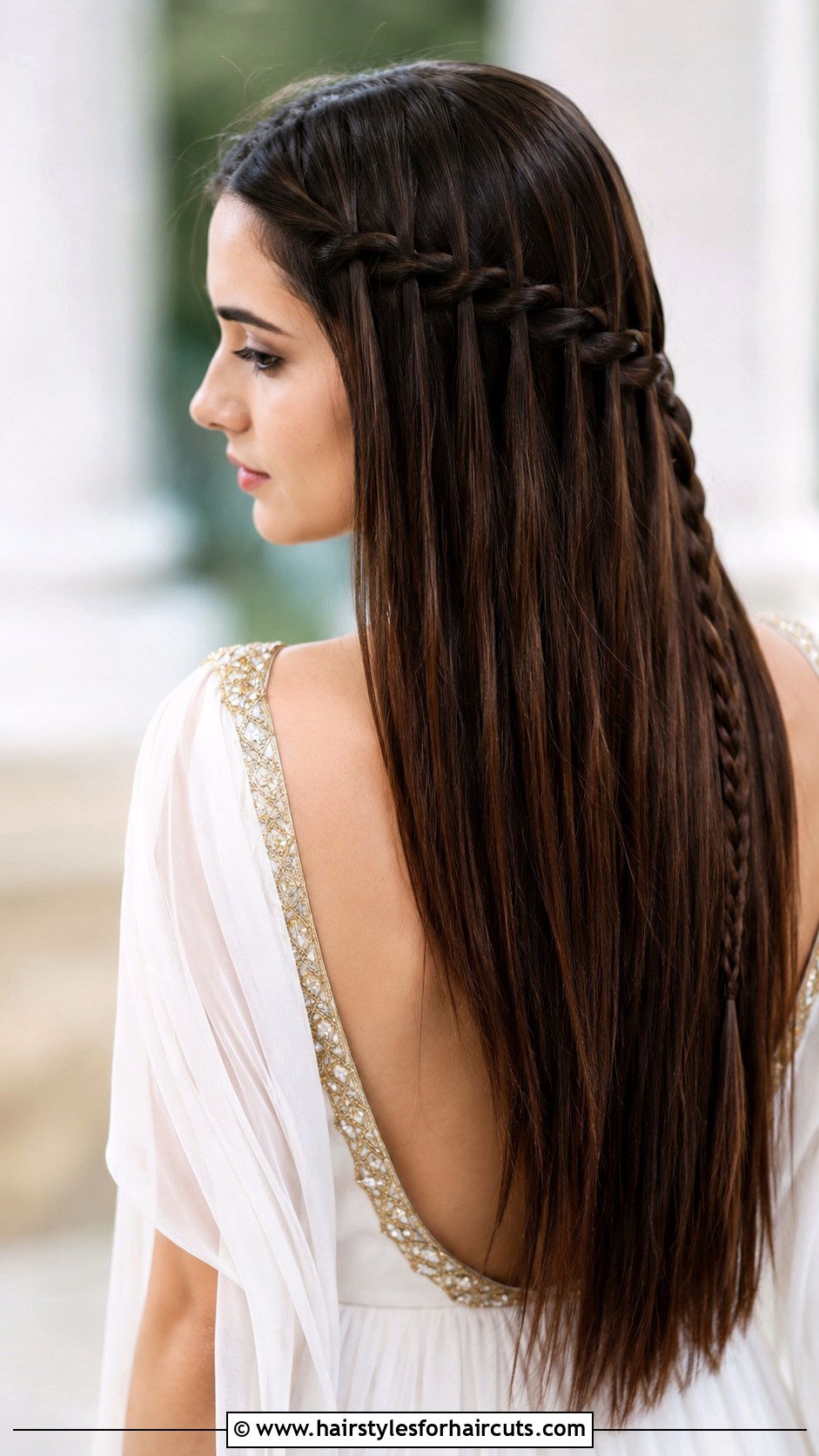 Waterfall Braid Straight Hair - 25 down prom hairstyles straight hair - 25 down prom hairstyles straight hair