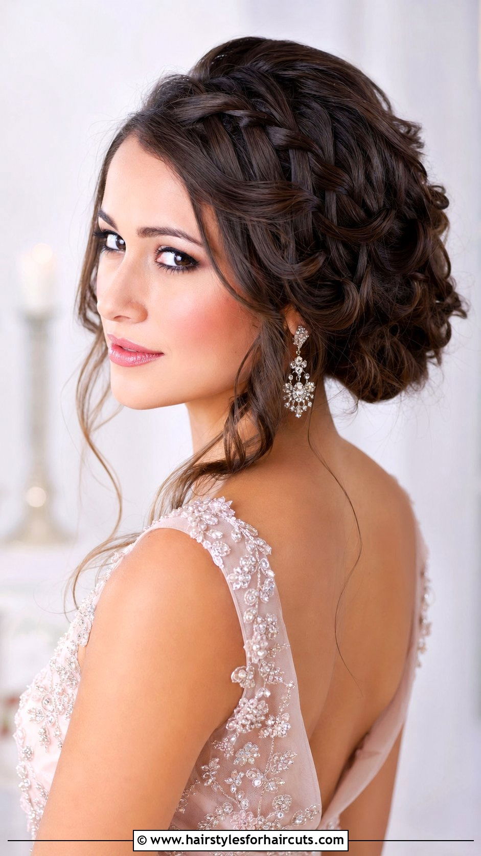 Waterfall Braid Up Sweep - 25 up sweep hairstyles - 25 up sweep hairstyles