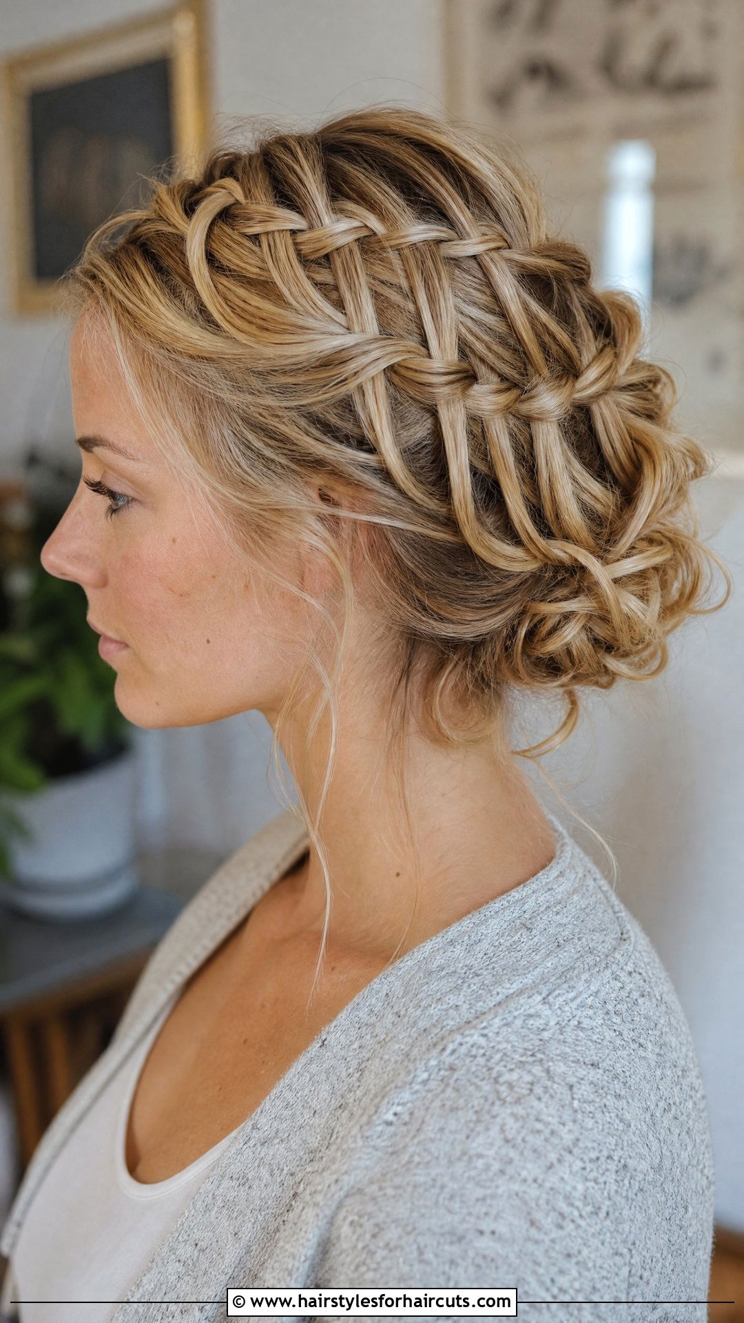 Waterfall Braid Updo - 25 updo hairstyles for long hair - 25 updo hairstyles for long hair