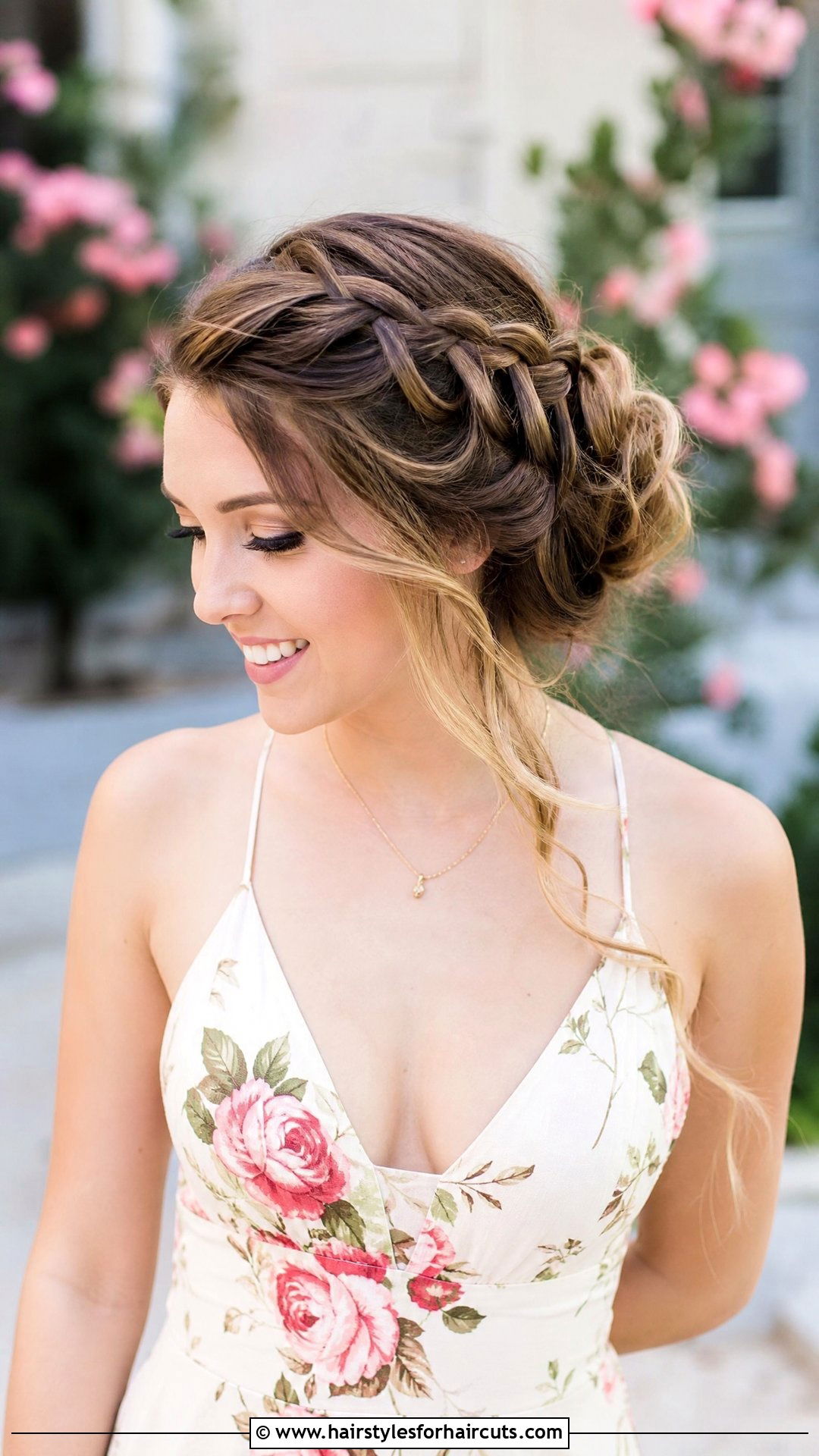Waterfall Braid Updo - 25 beginner easy updo hairstyles for short hair - 25 beginner easy updo hairstyles for short hair