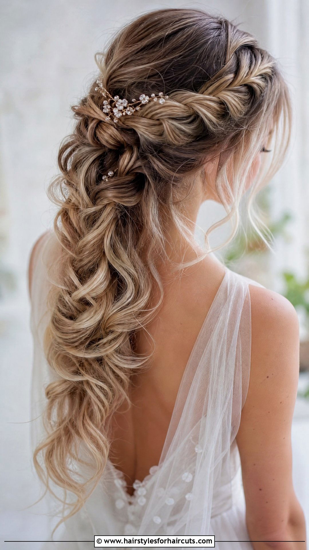 Waterfall Braid Wedding Hair - 25 wedding hairstyles medium length hair - 25 wedding hairstyles medium length hair
