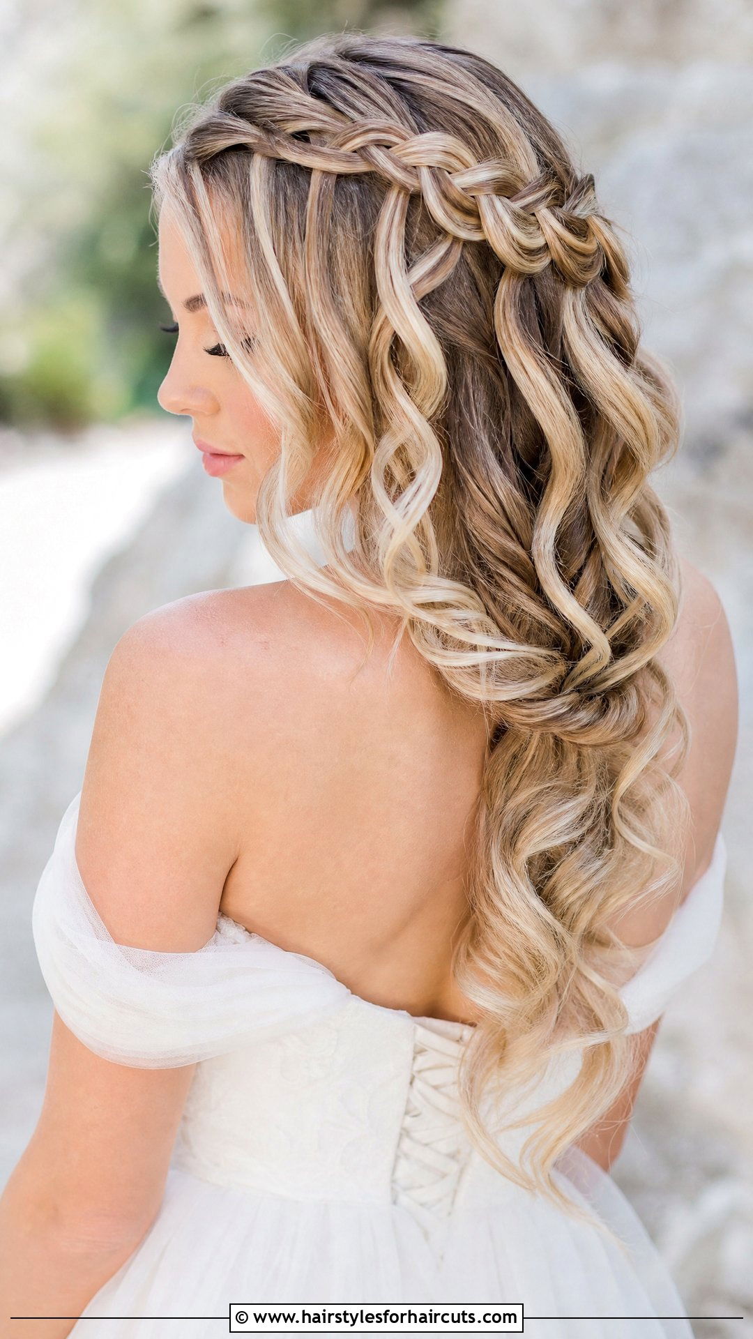 Waterfall Braid Wedding Hairstyle - 25 weding hairstyles - 25 weding hairstyles