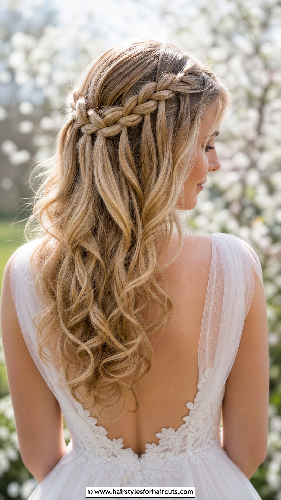 Waterfall Braid Wedding Hairstyle Down - 25 wedding hairstyles down - 25 wedding hairstyles down
