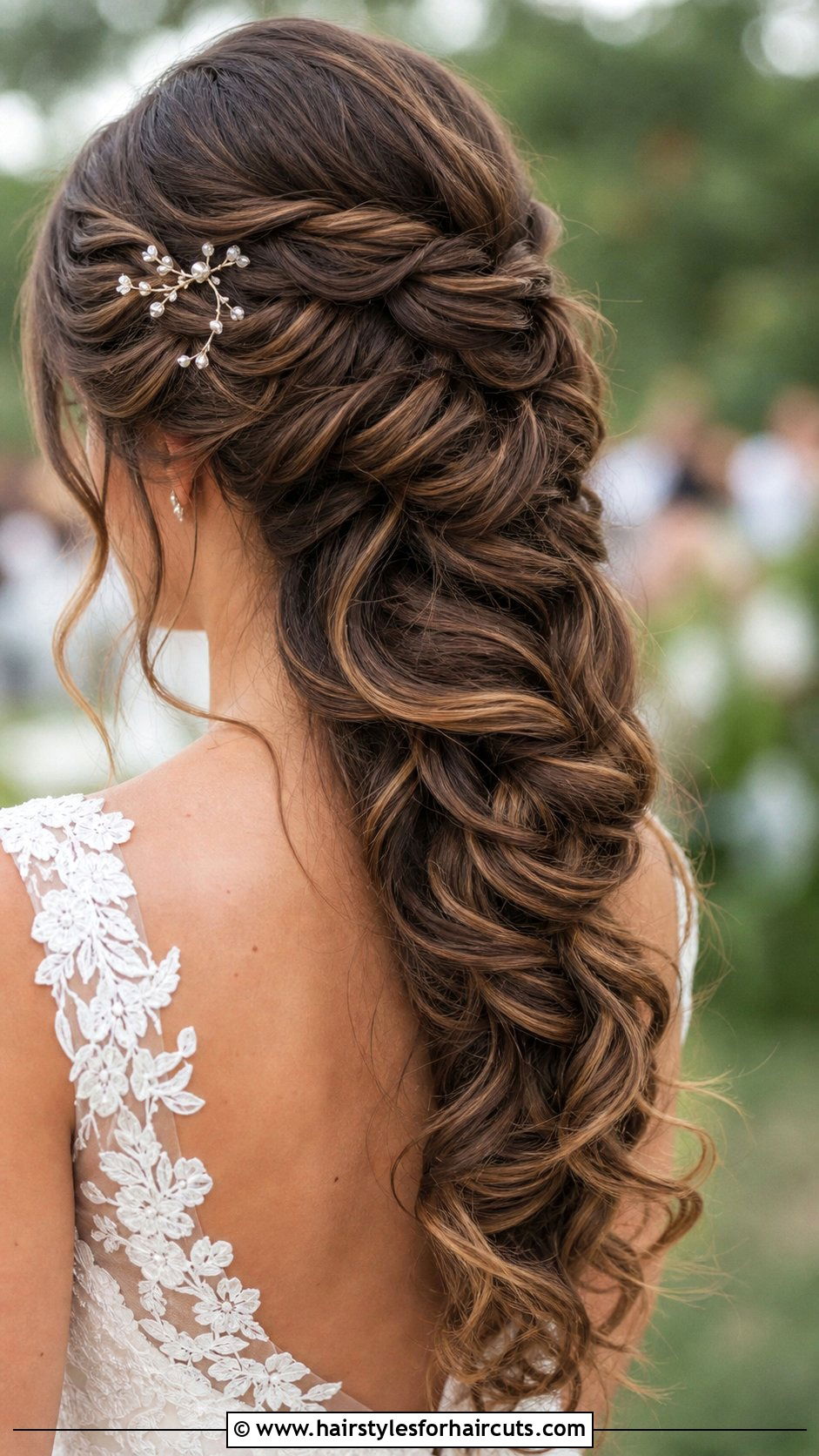Waterfall Braid Wedding Hairstyle Shoulder Length - 25 wedding hairstyles shoulder length - 25 wedding hairstyles shoulder length