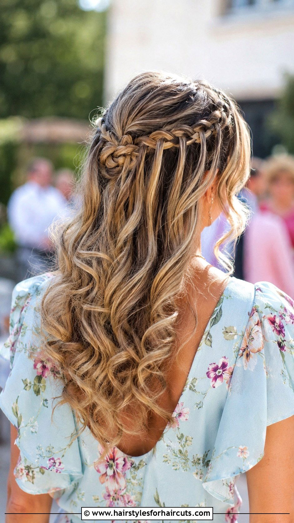 Waterfall Braid Wedding Hairstyle - 25 bride wedding hairstyles for long hair - 25 bride wedding hairstyles for long hair