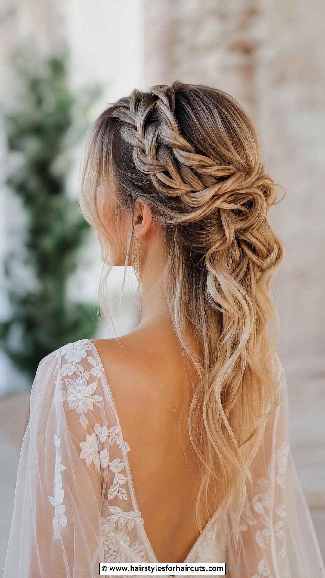 Waterfall Braid Wedding Updo - 25 wedding updo hairstyles - 25 wedding updo hairstyles