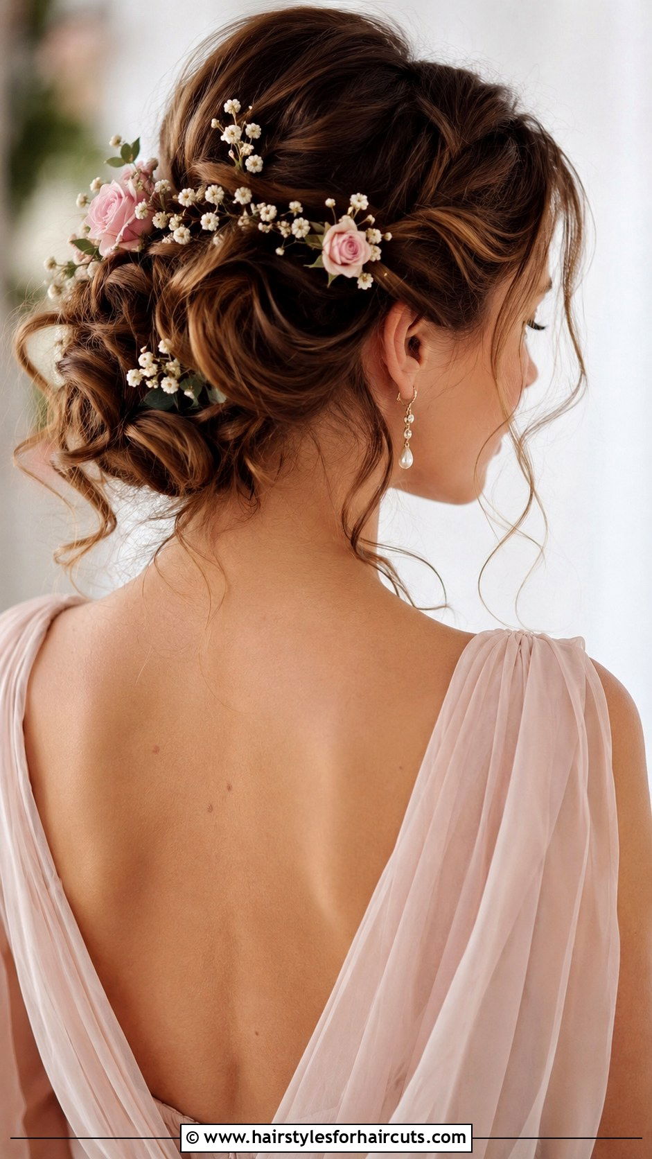 Waterfall Braid With Curls - 25 masquerade ball hairstyles for medium hair - 25 masquerade ball hairstyles for medium hair