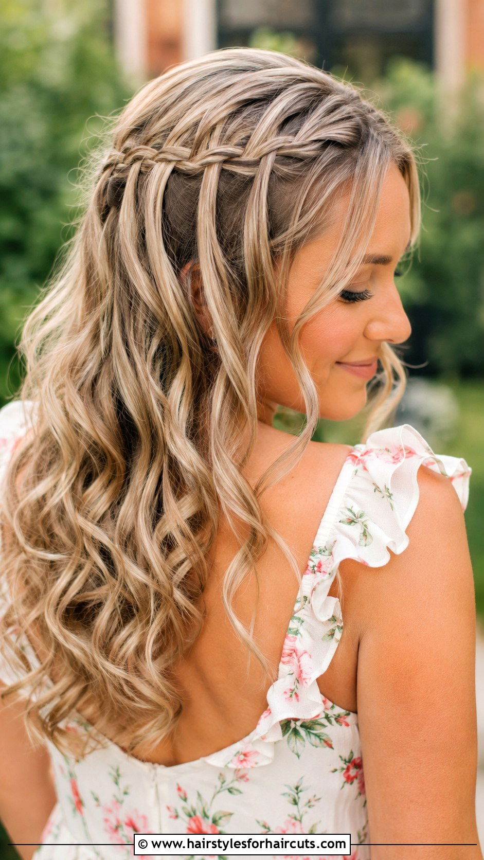 Waterfall Braid With Curls - 25 complicated hairstyles - 25 complicated hairstyles