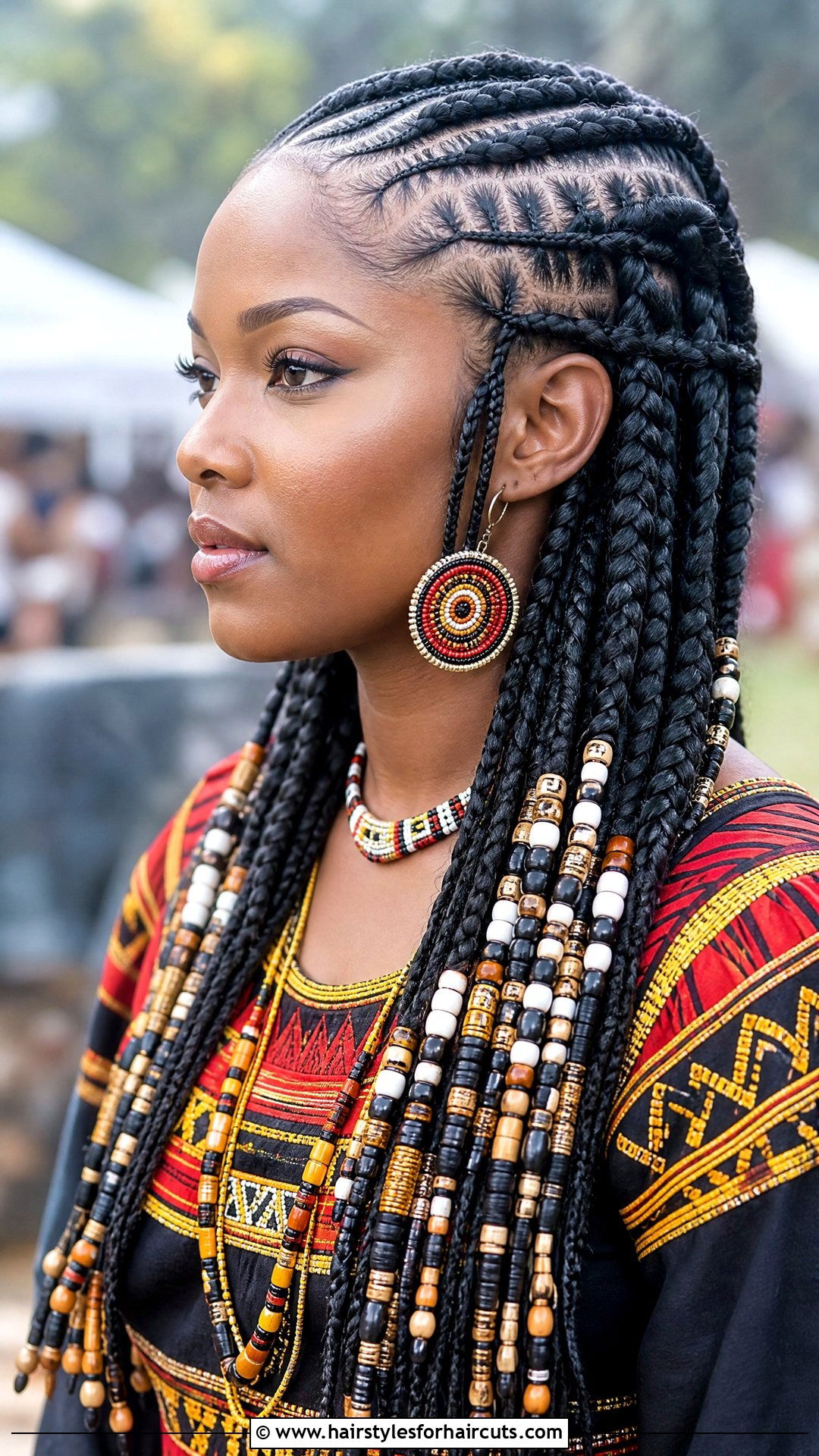 Waterfall Braid With Tribal Braids - 25 waterfall hairstyles black hair - 25 waterfall hairstyles black hair