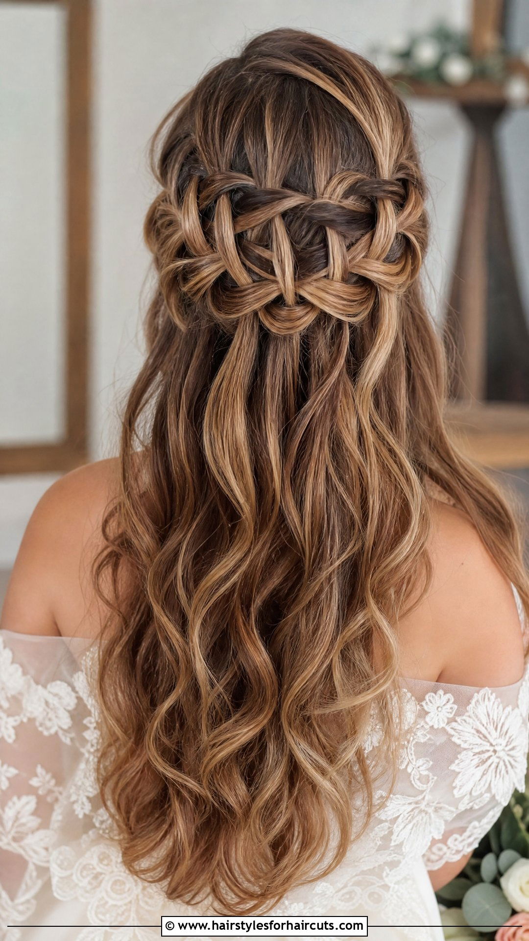 Waterfall Braid With Wavy Hair - 25 formal hairstyles for wavy hair - 25 formal hairstyles for wavy hair