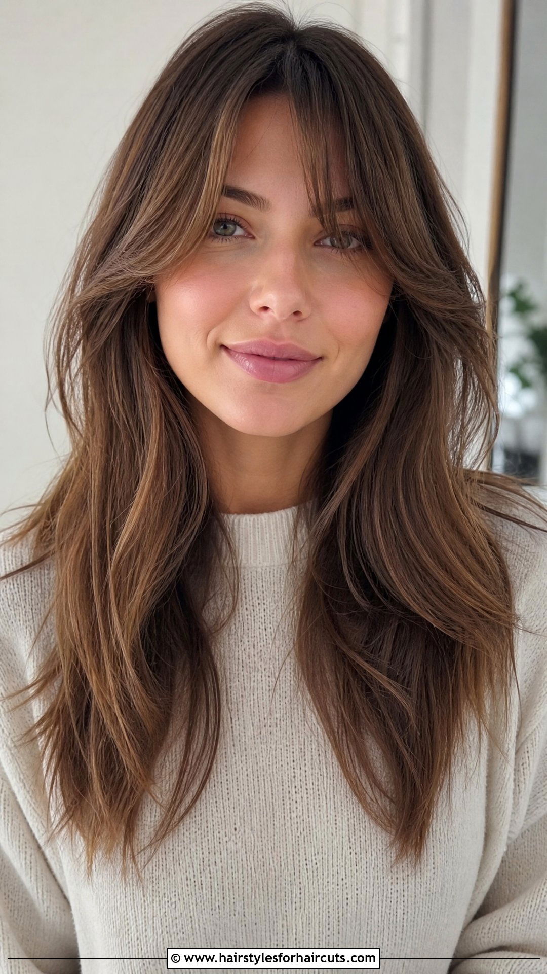 Waterfall Cut With Curtain Bangs - 25 waterfall haircuts for medium hair - 25 waterfall haircuts for medium hair