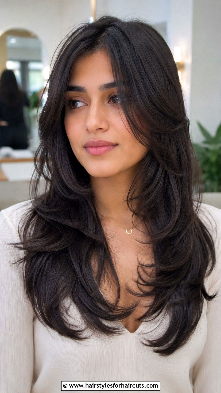 Waterfall Layers Haircut - 25 haircuts for square face female - 25 haircuts for square face female