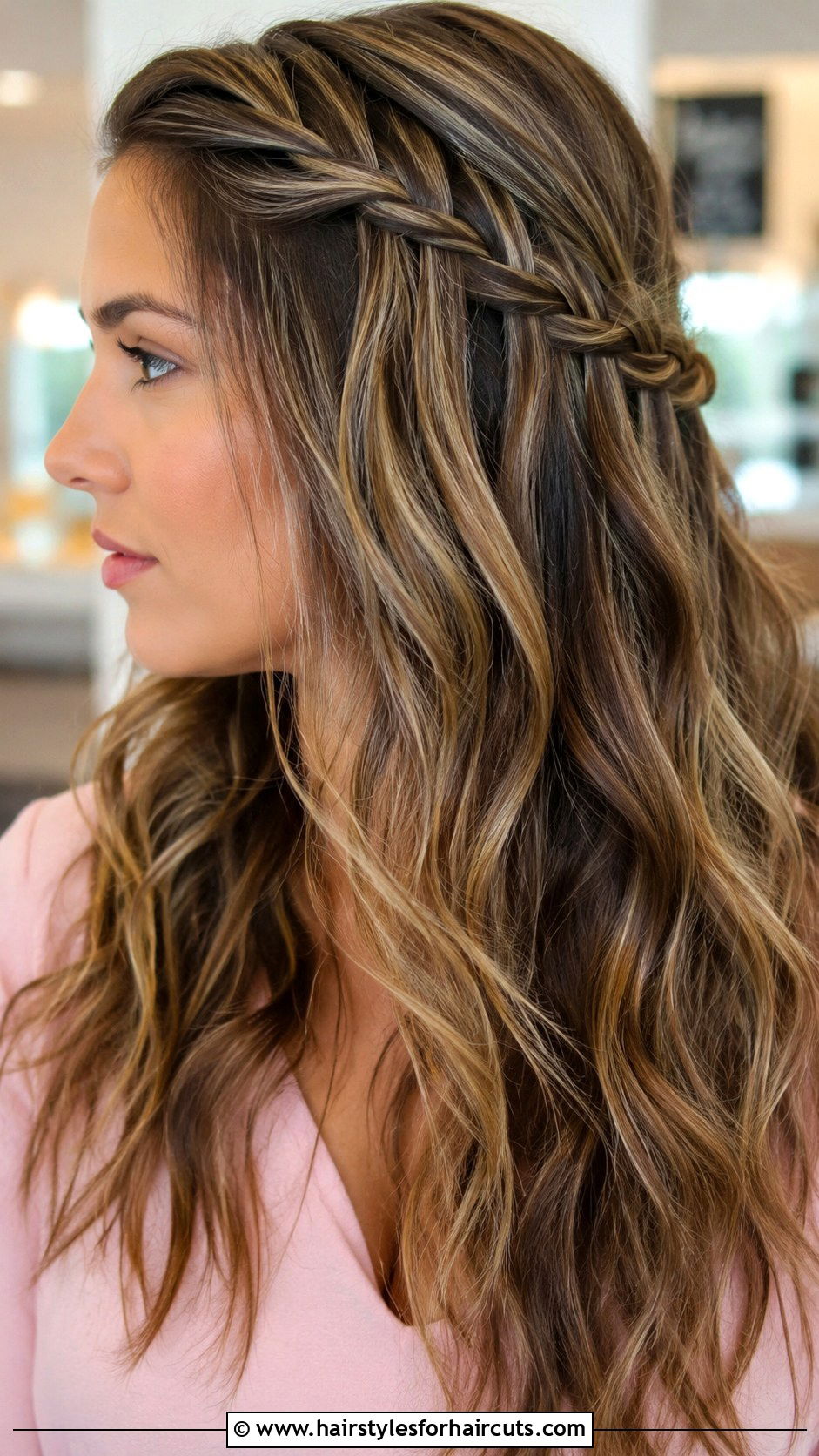 Waterfall Twist Loop - 25 step by step hair loop tool hairstyles - 25 step by step hair loop tool hairstyles
