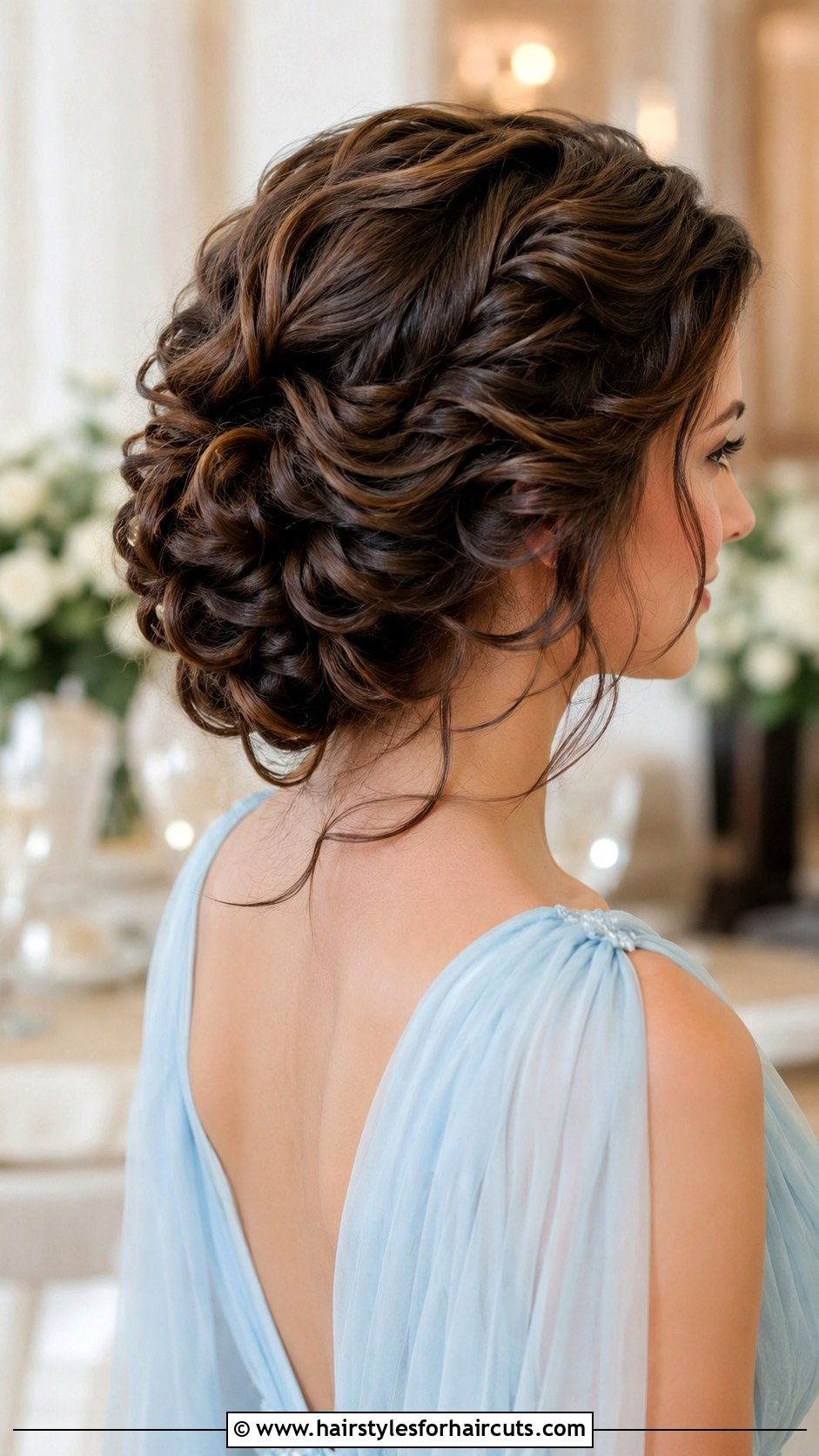 Waterfall Wave Updo - 25 1920s hairstyles for long hair - 25 1920s hairstyles for long hair