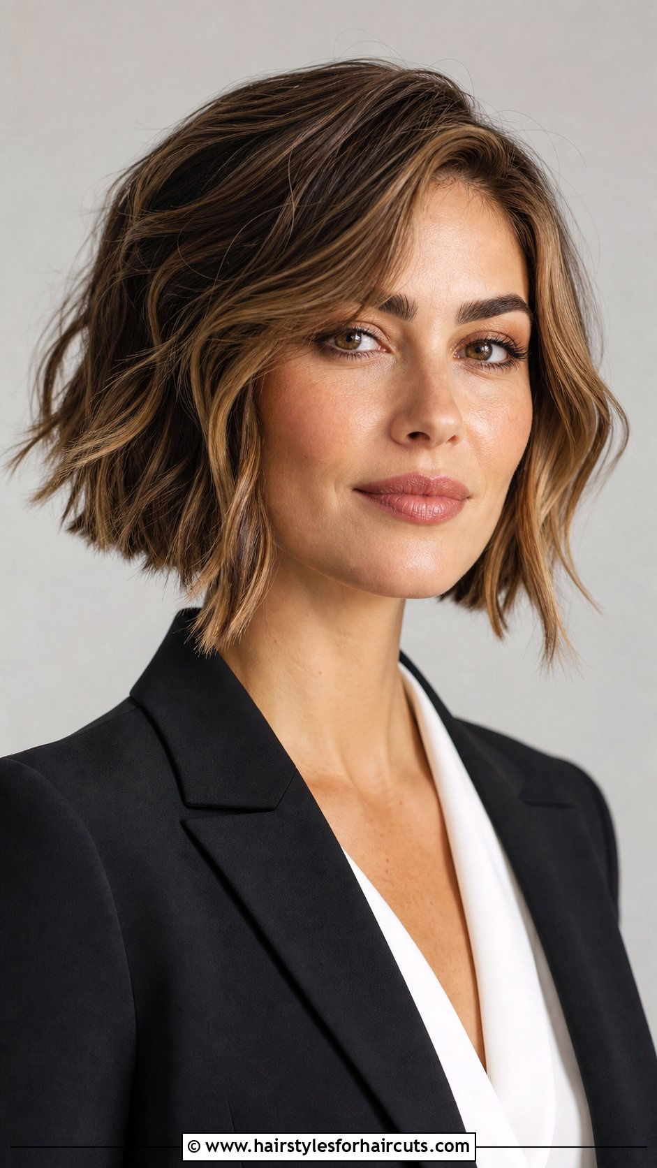 Wavy A Line Bob - 25 straight hair waves haircuts - 25 straight hair waves haircuts