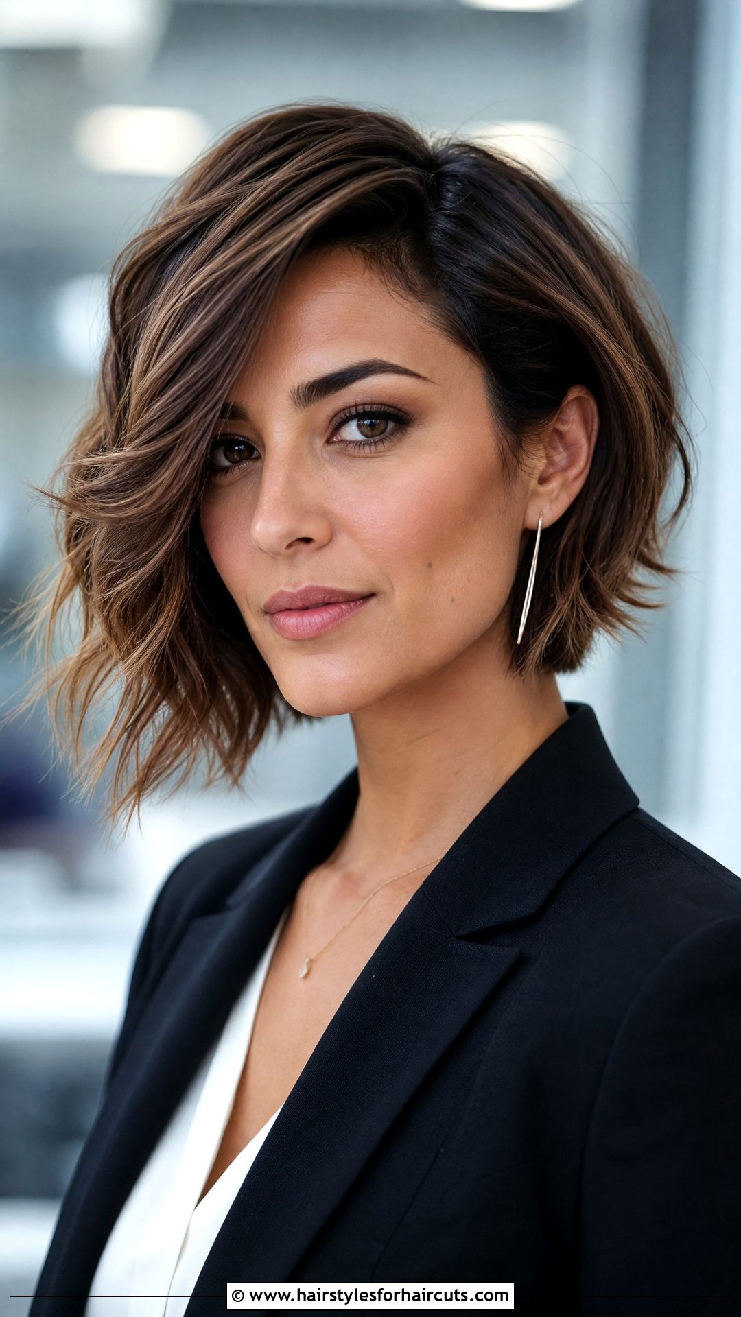 Wavy Asymmetrical Bob - 25 waves hairstyles for ladies - 25 waves hairstyles for ladies