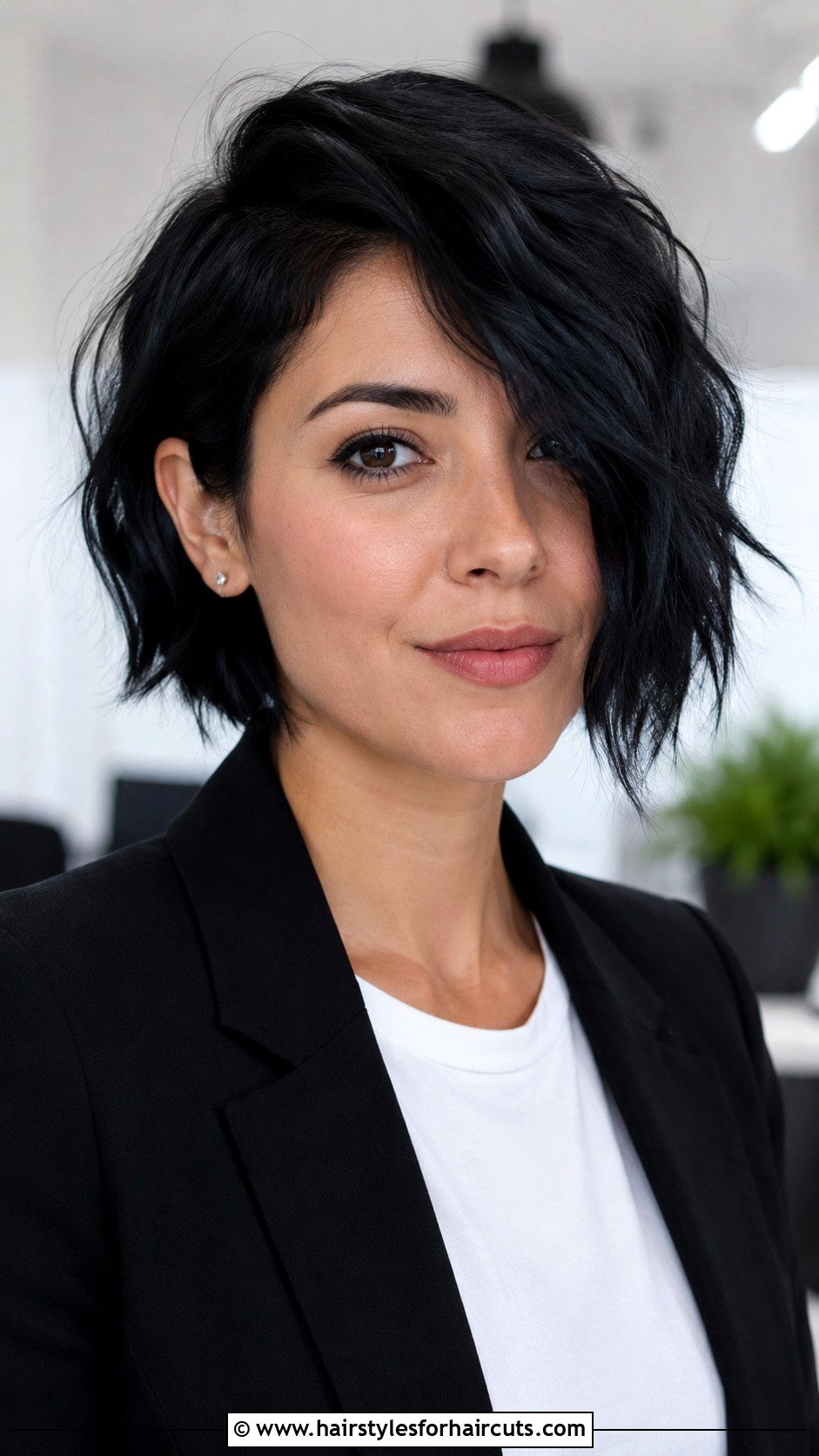 Wavy Asymmetrical Bob Black Hair - 25 black hair wavy hairstyles - 25 black hair wavy hairstyles