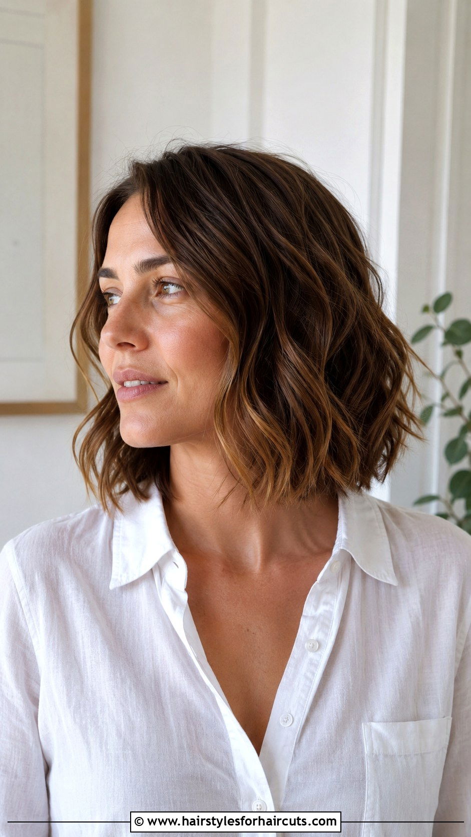 Wavy Bob After 4 Inch Cut - 25 4 inches of haircuts off - 25 4 inches of haircuts off
