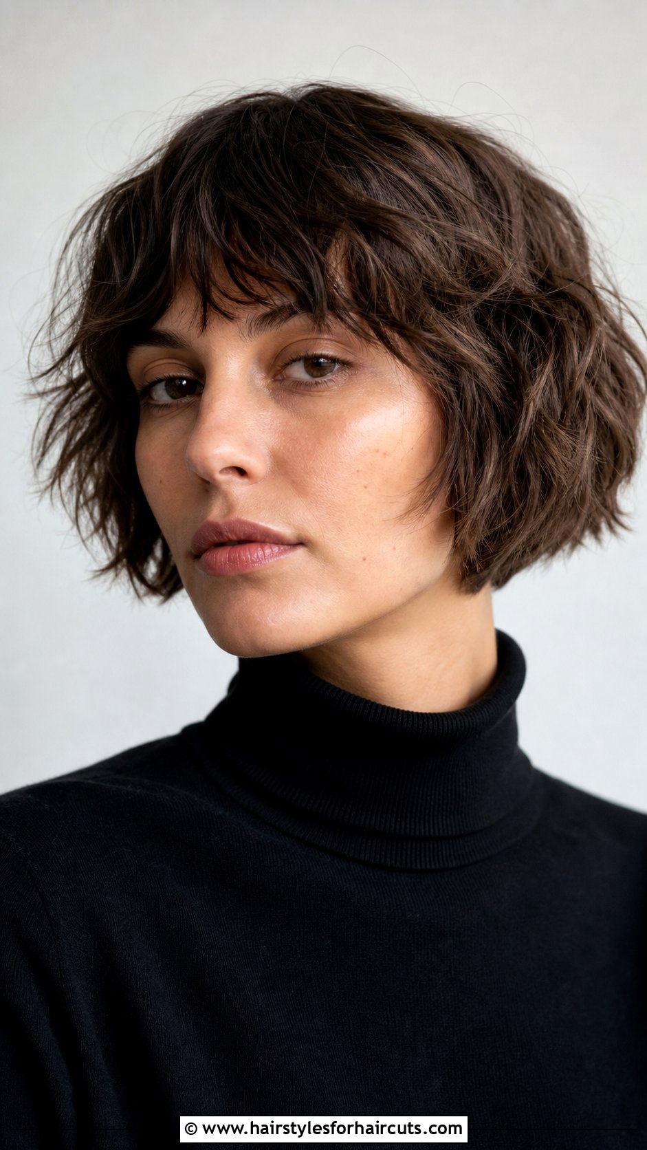 Wavy Bowl Cut With Texture - 25 good short haircuts for wavy hair - 25 good short haircuts for wavy hair
