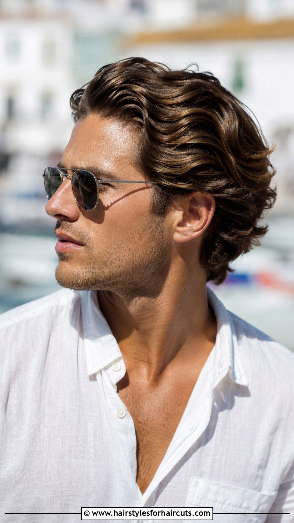 Wavy Brush Back - 25 brush haircuts - 25 brush haircuts
