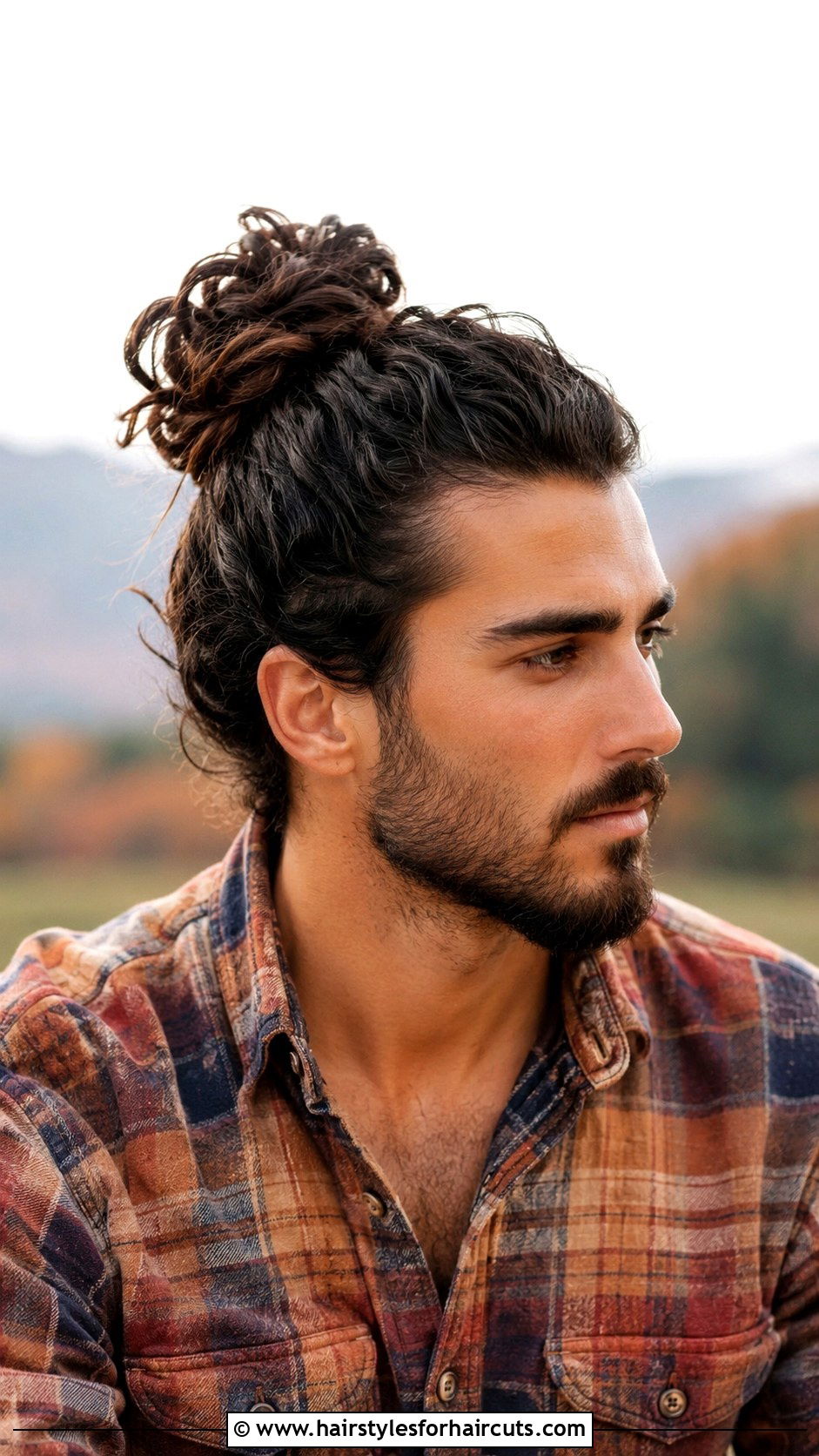 Wavy Buddha Topknot - 25 buddha hairstyles - 25 buddha hairstyles