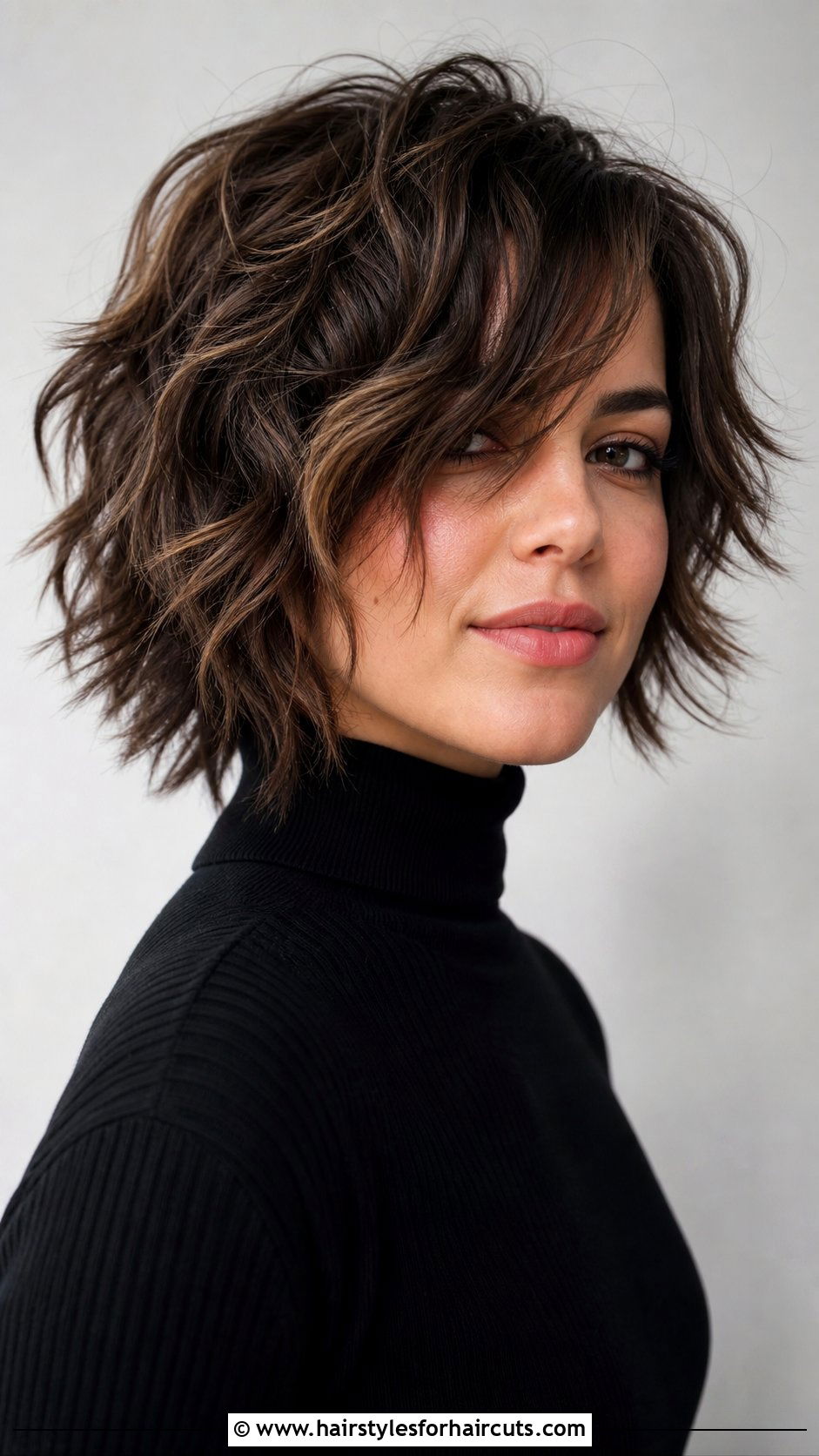 Wavy Choppy Layers - 25 straight hair waves haircuts - 25 straight hair waves haircuts
