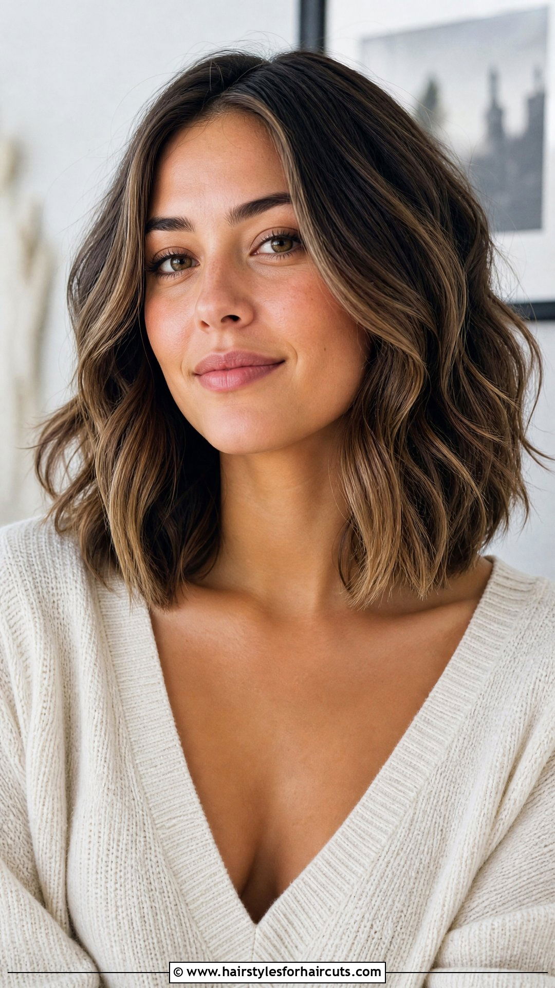 Wavy Collarbone Haircut - 25 women haircuts for wavy hair - 25 women haircuts for wavy hair