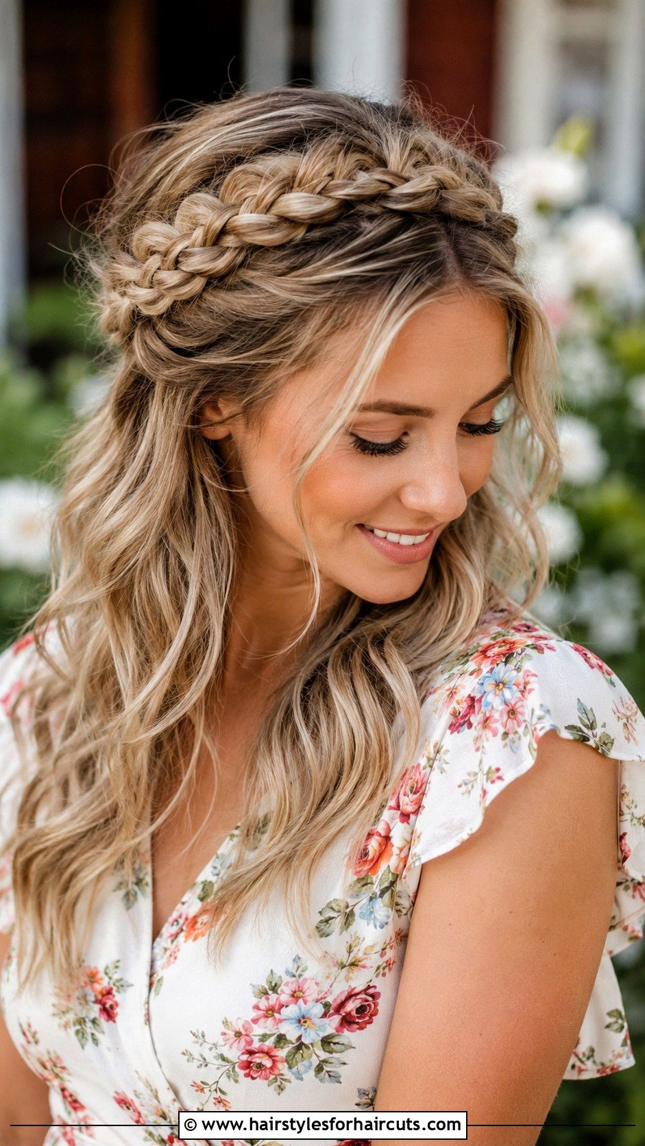 Wavy Crown Braid - 25 black wavy hairstyles - 25 black wavy hairstyles