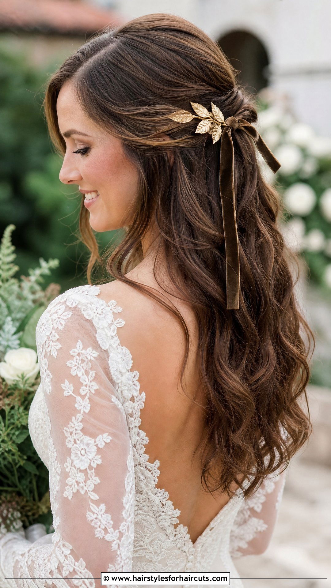 Wavy Down Fall Wedding Hairstyle - 25 fall wedding hairstyles - 25 fall wedding hairstyles