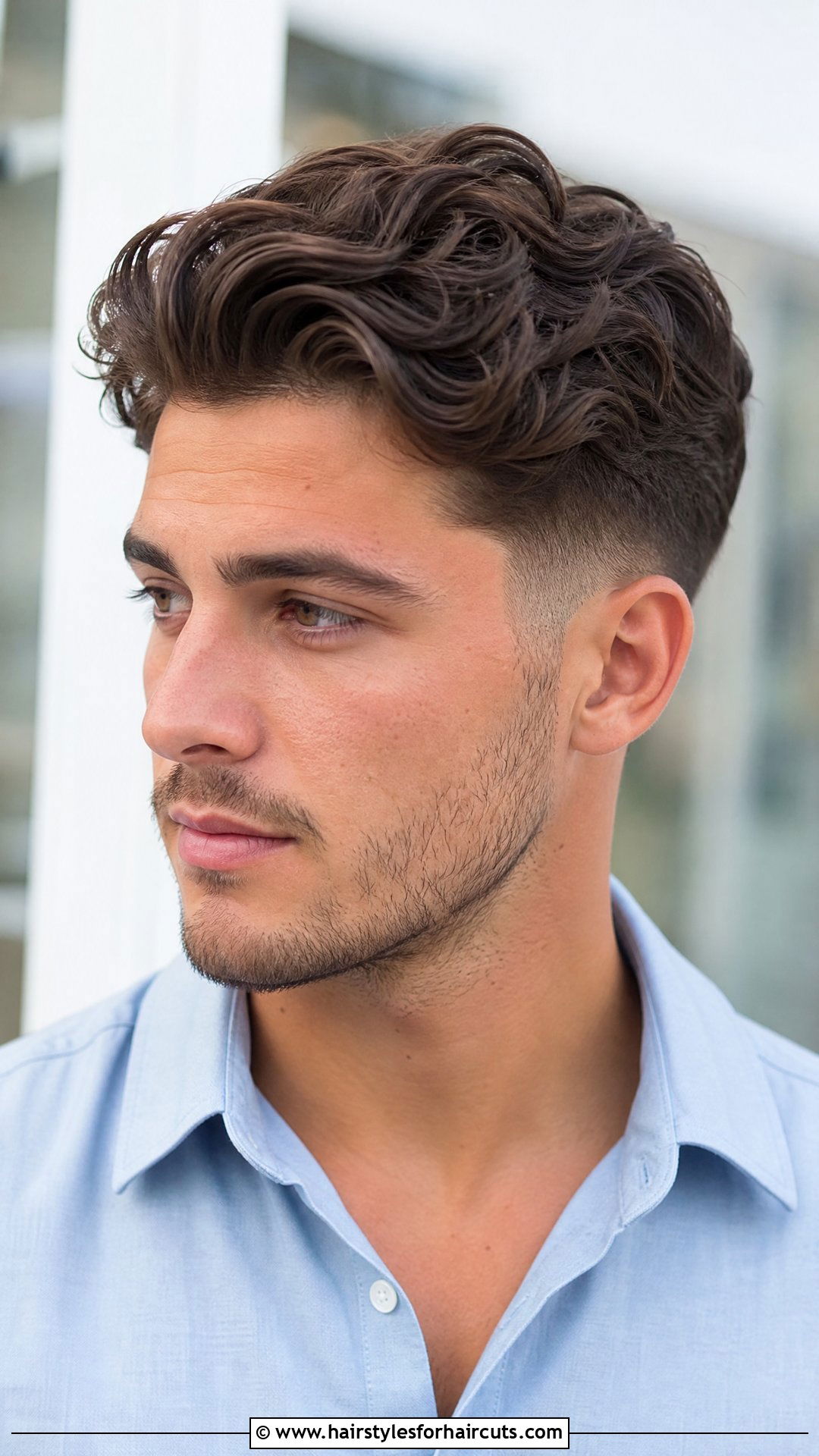 Wavy Flow With Mid Fade - 25 football haircuts - 25 football haircuts