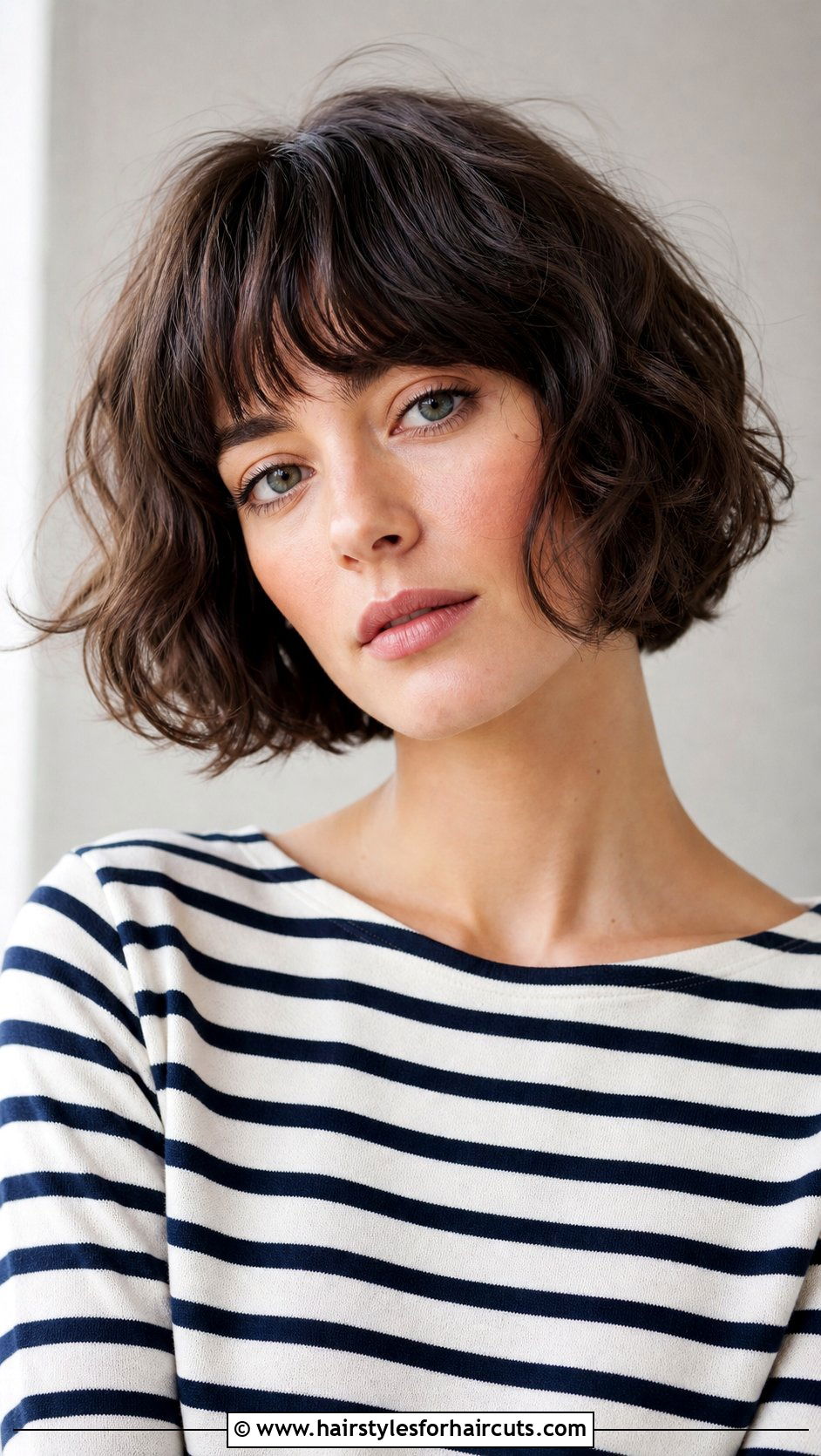 Wavy French Bob - 25 hairstyles wavy hair women - 25 hairstyles wavy hair women
