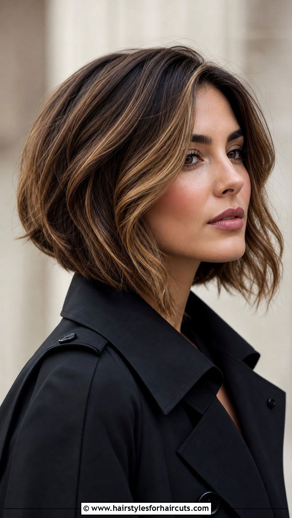 Wavy Graduated Bob - 25 straight hair waves haircuts - 25 straight hair waves haircuts