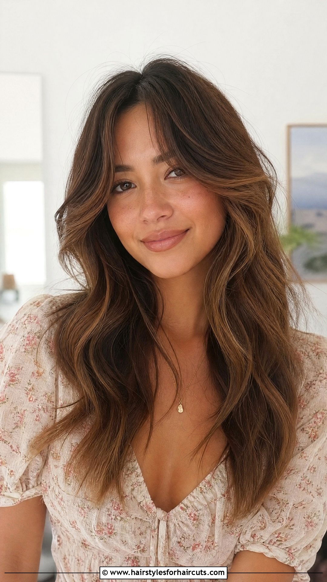 Wavy Hair With Curtain Bangs - 25 wavy hairstyles - 25 wavy hairstyles