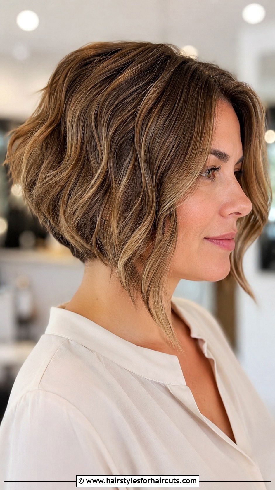 Wavy Inverted Bob - 25 black wavy hairstyles - 25 black wavy hairstyles