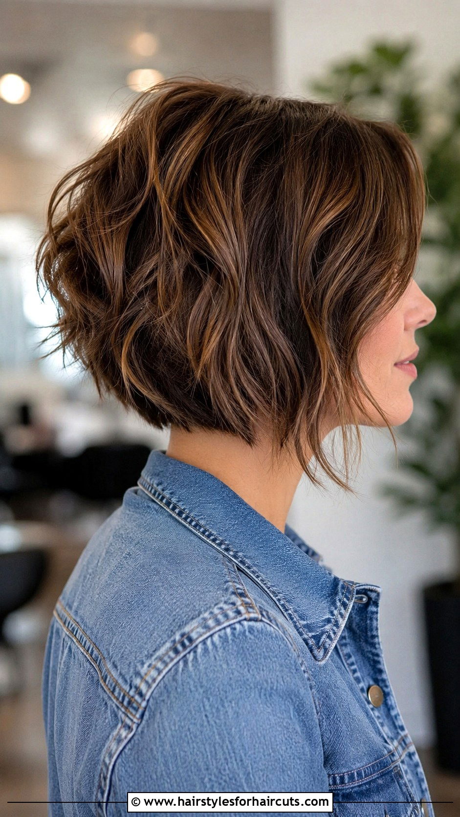 Wavy Inverted Bob Haircut - 25 easy hairstyles for short wavy hair - 25 easy hairstyles for short wavy hair