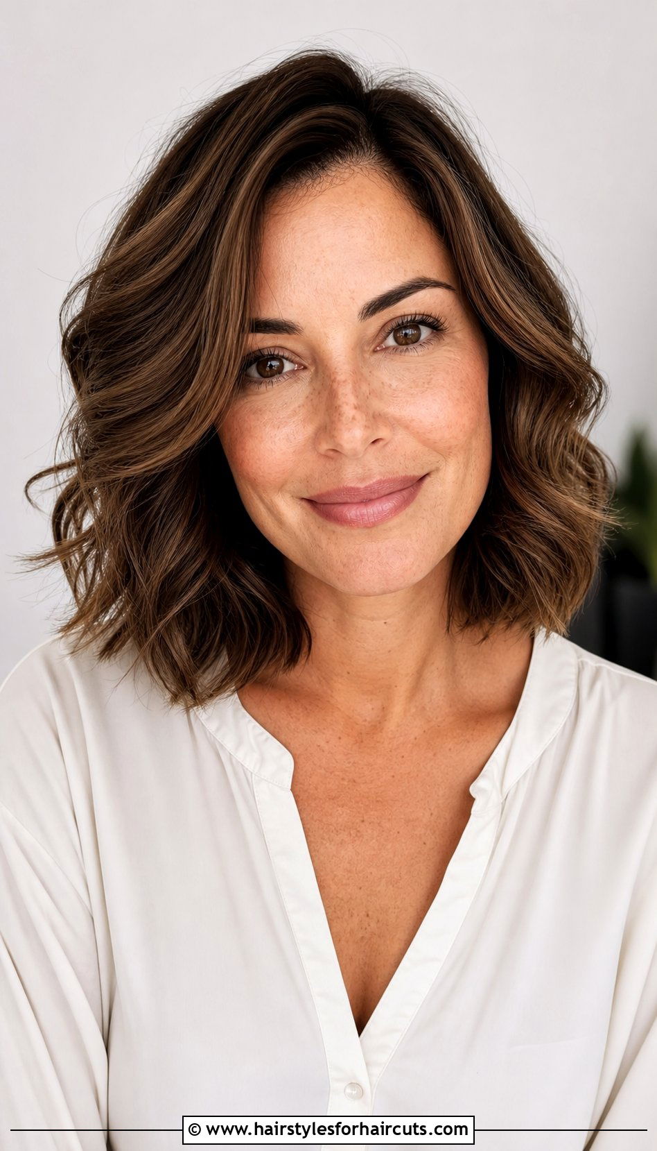 Wavy Layered Bob - 25 straight hair waves haircuts - 25 straight hair waves haircuts