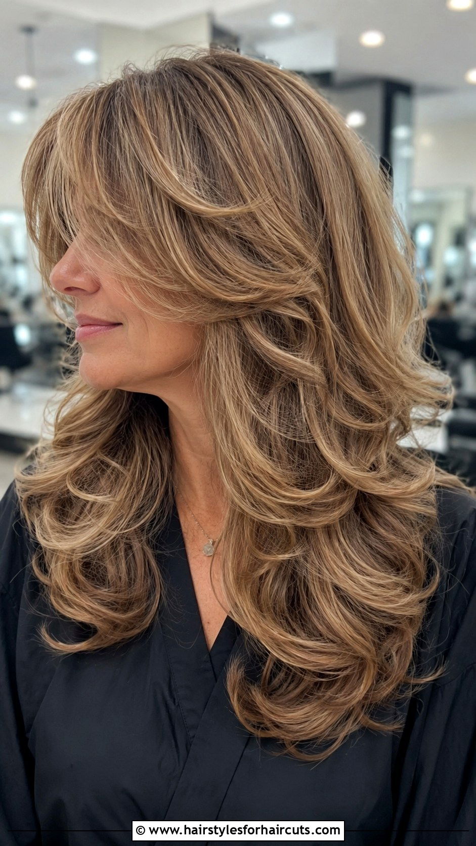 Wavy Layers with Hot Rollers - 25 hot roller hairstyles for medium hair - 25 hot roller hairstyles for medium hair