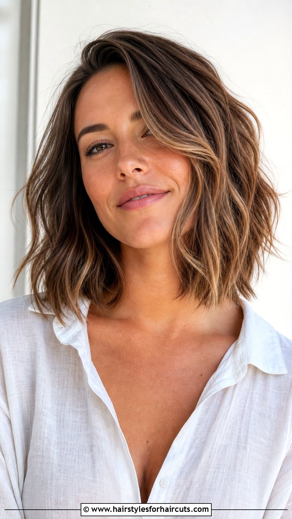 Wavy Lob Haircut - 25 hair school haircuts - 25 hair school haircuts
