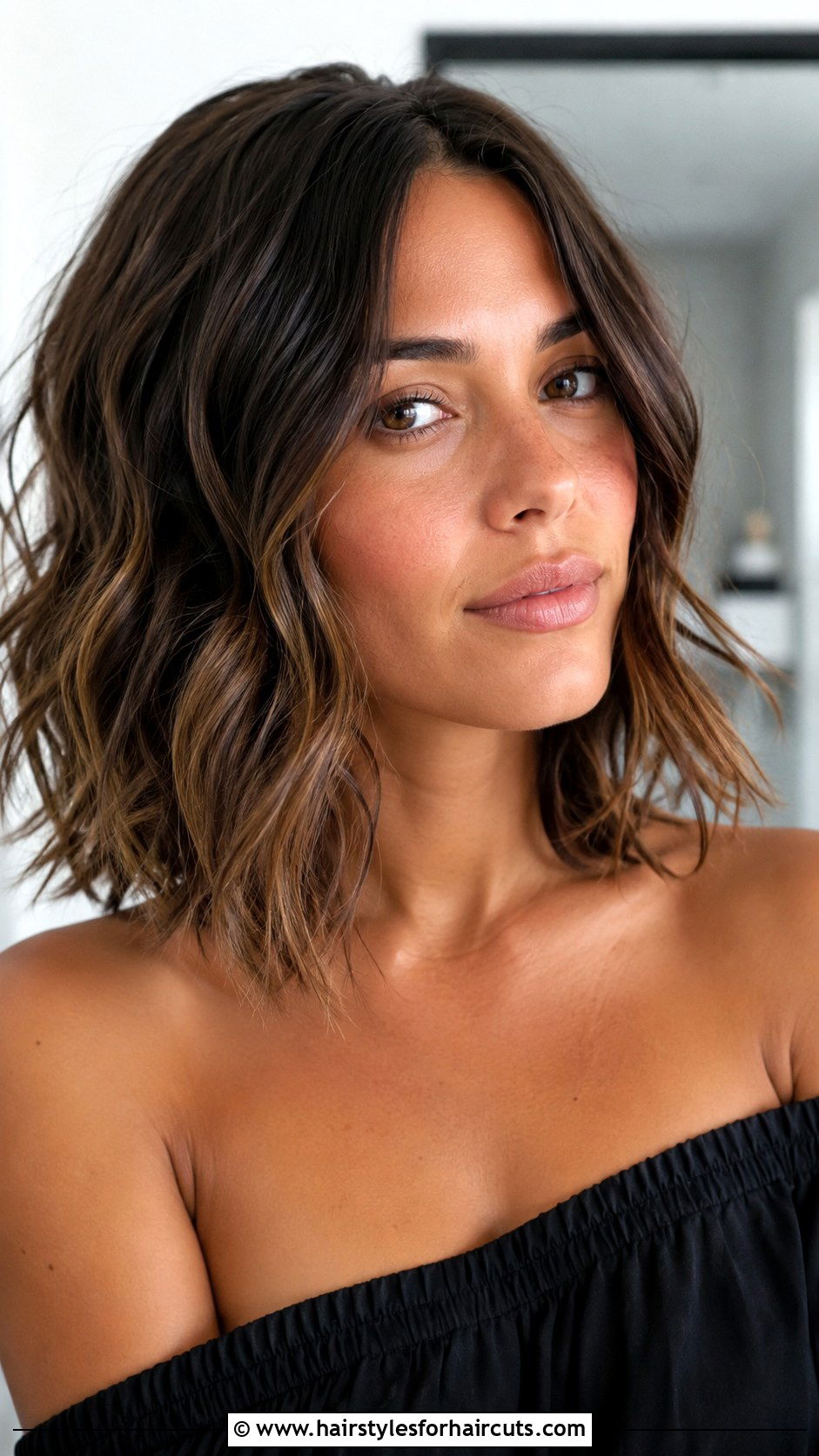Wavy Lob Hairstyle - 25 hairstyles for women - 25 hairstyles for women